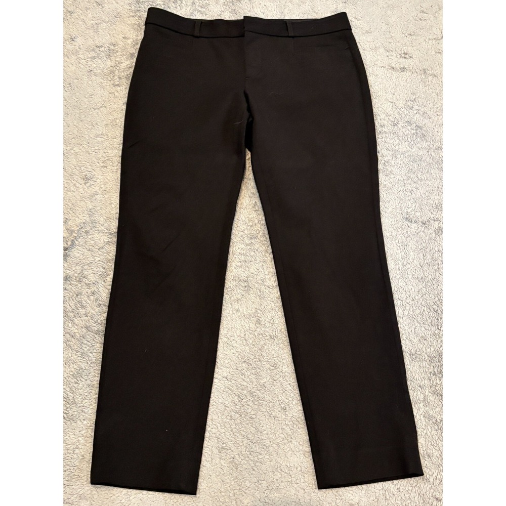 Banana Republic Sloan Fit Slim Black Pants Womens 4P Petite Ankle Career Casual